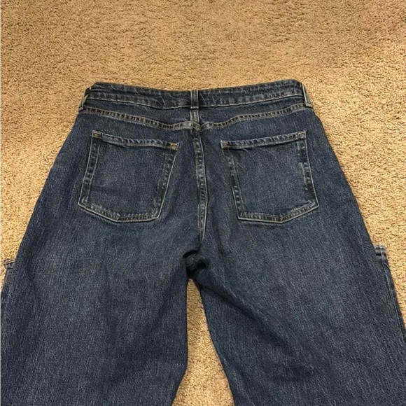 Old Navy Dark Blue Women's Flare Jeans - Picture 4 of 4